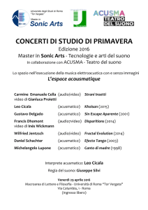 Programma - Master in Sonic Arts