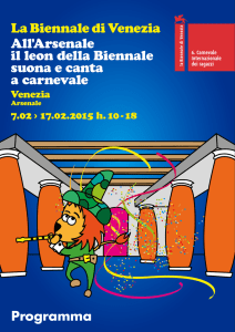 La Biennale di Venezia All`Arsenale il leon della Biennale suona e