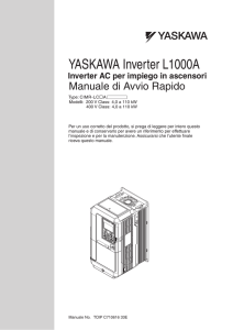 YASKAWA Inverter L1000A - Yaskawa Europe GmbH