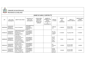 comune di buccinasco provincia di milano bandi di gara e contratti