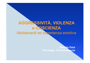 Aggressività, violenza e coscienza - D. Zaza