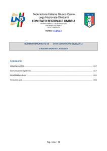 comitato regionale umbria - FIGC-Cru