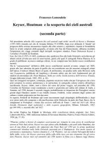 Alla scoperta dei cieli australi con Keyser e Houtman