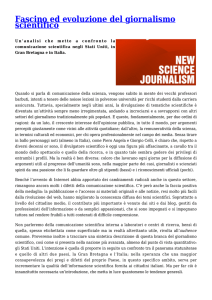 Fascino ed evoluzione del giornalismo scientifico,Il Sorpasso del