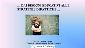 ai bisogni educativi alle strategie didattiche