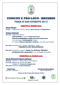 Programma fiera di San Giuseppe 2015 2