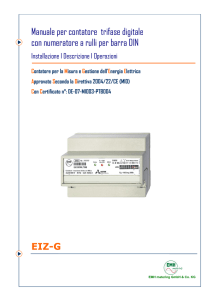EIZ-G Manuale per contatore trifase digitale con numeratore a rulli