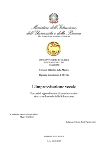 L`improvvisazione vocale