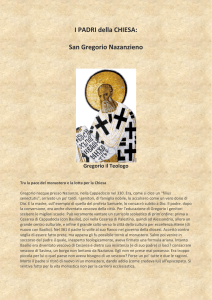 I PADRI della CHIESA: San Gregorio Nazanzieno Gregorio il Teologo