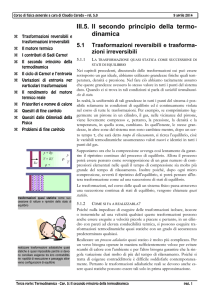 0305 Il secondo principio della termodinamica