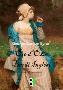 George Gordon Byron Ore d`Ozio Bardi Inglesi