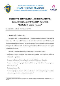 Progetto Continuità - Istituto San Leone Magno
