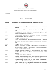 Decreto Regionale n. 30 del 04/06/2012
