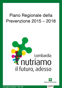 Piano Regionale della Prevenzione 2015 – 2018