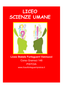 Liceo Scienze Umane - Liceo Statale Niccolò Forteguerri