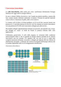 Conversione fotovoltaica