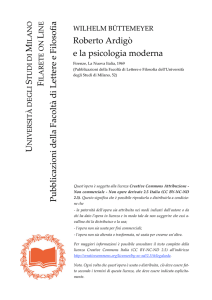 Roberto Ardigò e la psicologia moderna