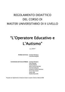 L`Operatore Educativo e L`Autismo