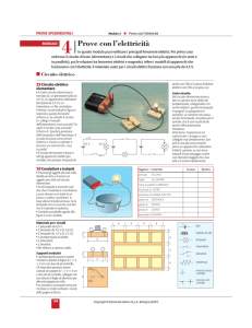 Prove con l`elettricità