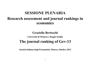 Presentazione - Società Italiana degli Economisti