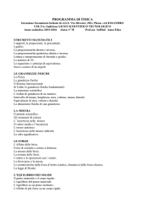 PROGRAMMA DI FISICA - IIS Via Silvestri 301