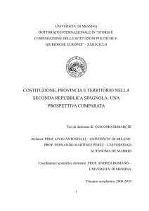 costituzione, provincia e territorio nella seconda repubblica spagnola