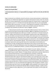 SCUOLA DI LIBERALISMO Guido Lenzi (8 aprile 2013) L