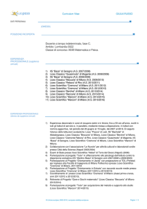 Lombardia 0022 Classe di concorso: A049 Matematica e