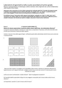 Laboratorio di geometria nella scuola secondaria di primo