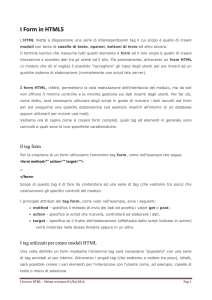 I Form in HTML5 - EINAUDI