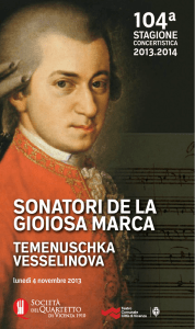 sonatori de la gioiosa marca - Società del Quartetto di Vicenza