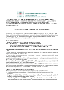 VETERINARIO - area B - Concorso