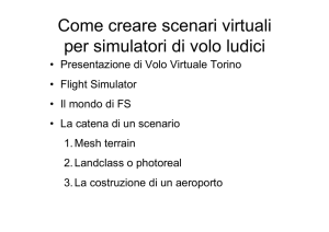 Come creare scenari virtuali per simulatori di volo ludici