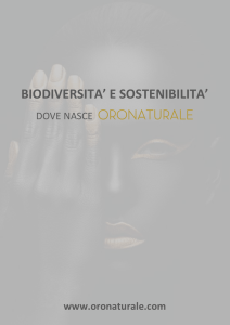 biodiversita` e sostenibilita`