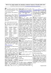 Note per gli studenti che intendano sostenere l`esame di filosofia
