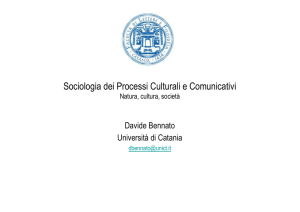 slide - Sociologia dei processi culturali