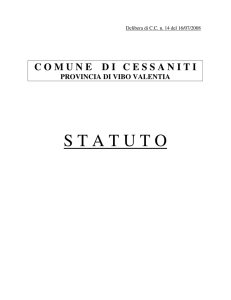 statuto - Comune di Cessaniti