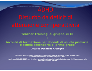 ADHD Disturbo da deficit di attenzione con iperattivita