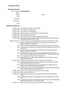 Curriculum Vitae - Università degli studi di Bergamo