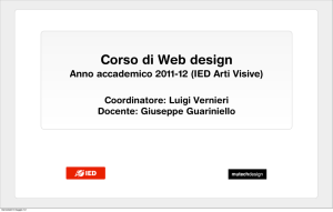 Corso di Web design - Giuseppe Guariniello