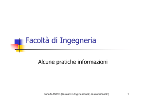 Laurea in Ingegneria Gestionale - affinità con il Corso