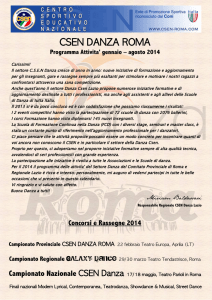 CSEN DANZA ROMA