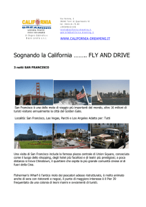 Sognando la California …….. FLY AND DRIVE