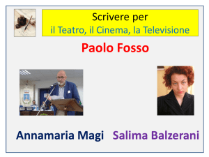 Scrivere per il teatro, cinema, tv