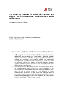 An Index of Metals di Romitelli/Pachini: un saggio astratto