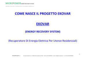 Come nasce il progetto Ekovar