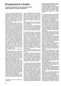 Emarginazione e droghe - Repubblica e Cantone Ticino