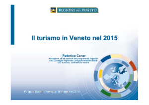 Il turismo in Veneto nel 2015