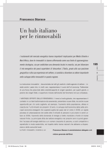 Un hub italiano per le rinnovabili