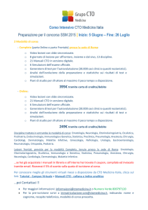 Corso Intensivo CTO Medicina Italia Preparazione per il concorso
